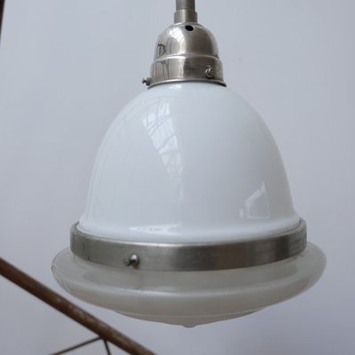 French Stepped Opaline Glass Pendant Light-JRP-919426