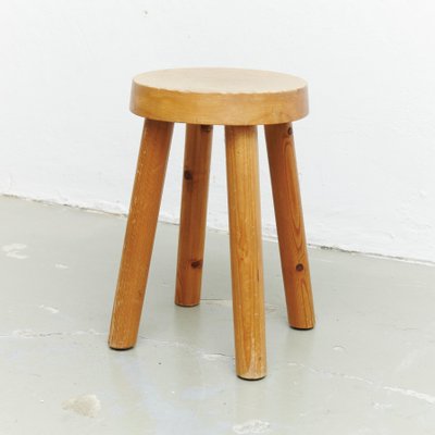 French Stool by Charlotte Perriand for Les Arcs, 1960s-WM-575579