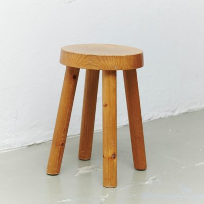 French Stool by Charlotte Perriand for Les Arcs, 1960s-WM-575579