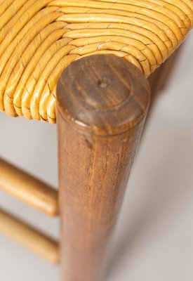 French Straw and Elm Chairs, Late 19th Century, Set of 8-RIU-1718717