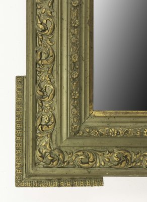 French Stucco Mirror with Bronze Patina Vegetal Patterns, 1890s-RIU-1329284