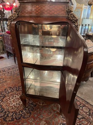 French Style Marble Top Commode with Marquetry Inlay Side Cabinet-NSG-1219327