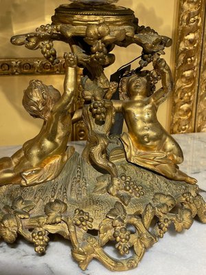 French Table Centerpiece in Fire-Gilded Bronze, 1870s-FLW-1402042