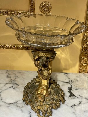 French Table Centerpiece in Fire-Gilded Bronze, 1870s-FLW-1402042