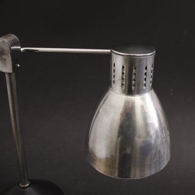 French Table Lamp in Chromed and Lacquered Metal from Jumo, 1940s-SY-2022503