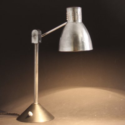 French Table Lamp in Chromed and Lacquered Metal from Jumo, 1940s-SY-2022503