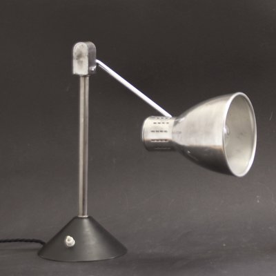 French Table Lamp in Chromed and Lacquered Metal from Jumo, 1940s-SY-2022503