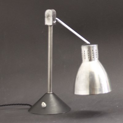 French Table Lamp in Chromed and Lacquered Metal from Jumo, 1940s-SY-2022503