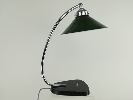 French Table Lamp with Granite Foot, 1950s-KDB-1305346