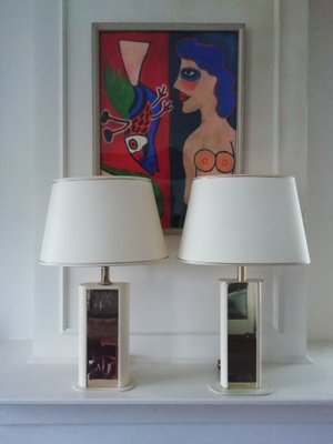 French Table Lamps by Dauphin, 1970s, Set of 2-GO-562542