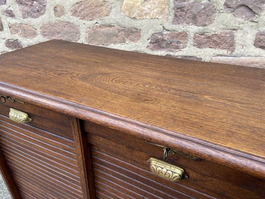 French Tambour Notar Cabinet, 1940s-GQM-1811415