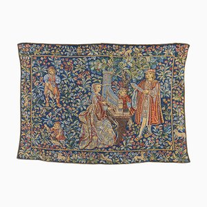 French Tapestry of the Lady with an Organ from Tapisseries Du Lion, 1970s-KEG-1997648