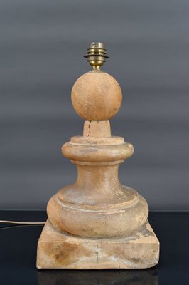 French Terracotta Pilaster Lamp, 1960s-XNH-1804528