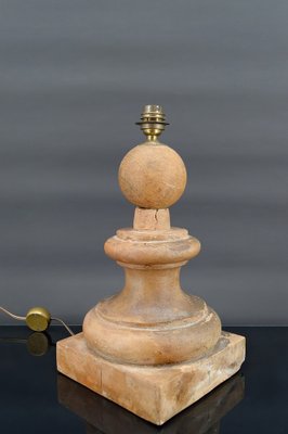 French Terracotta Pilaster Lamp, 1960s-XNH-1804528