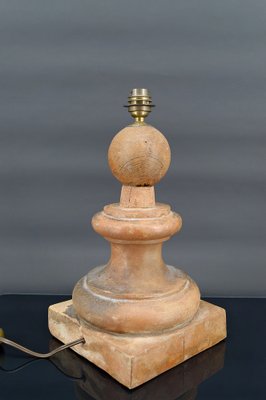 French Terracotta Pilaster Lamp, 1960s-XNH-1804528