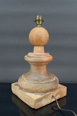 French Terracotta Pilaster Lamp, 1960s-XNH-1804528