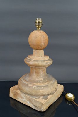 French Terracotta Pilaster Lamp, 1960s-XNH-1804528