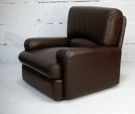 French Three Seater Sofa and Armchair in Leather from Steiner, 1970, Set of 2-MAO-1385960