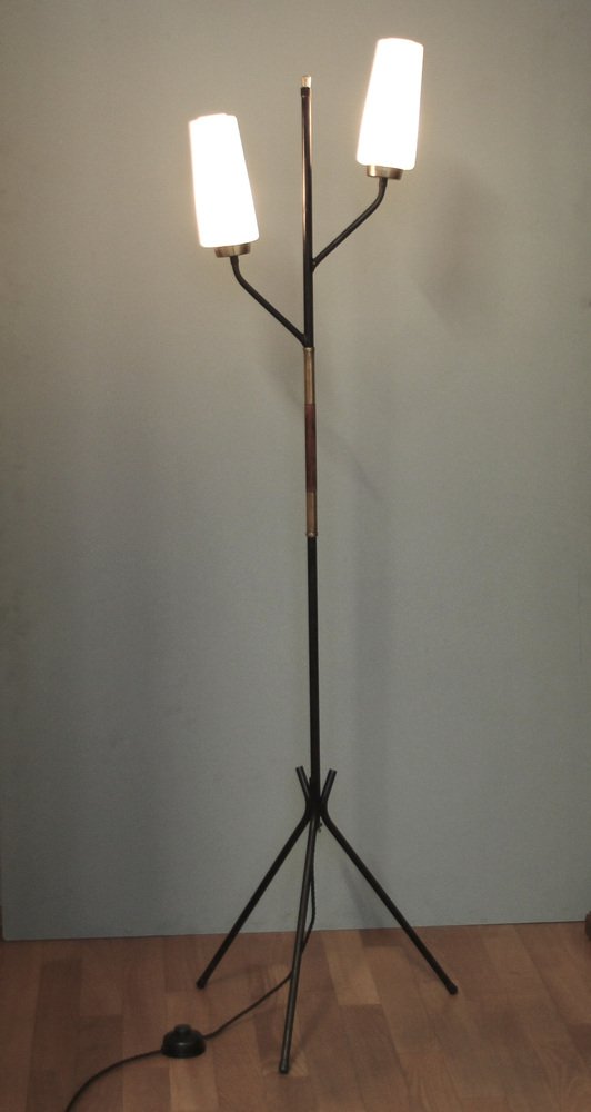 French Tripod Floor Lamp from Arlus, 1950s