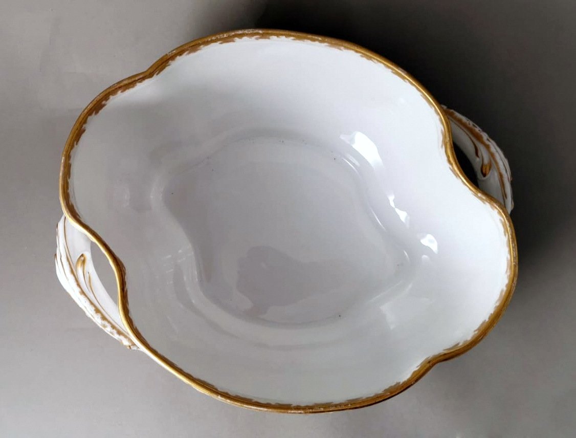 French Tureen in White Porcelain and Gold Decoration from Haviland & Co., 1902