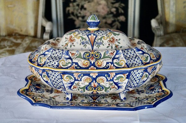 French Tureen with Saucer, 1970s, Set of 2-DVX-1806230