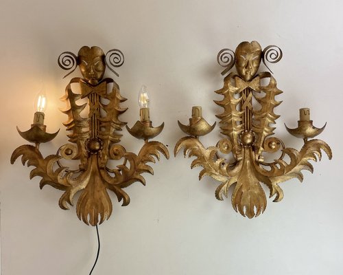 French Venetian Style Wall Sconce, 1960s-DX-2043173