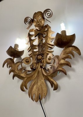 French Venetian Style Wall Sconce, 1960s-DX-2043173