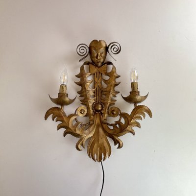 French Venetian Style Wall Sconce, 1960s-DX-2043173