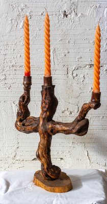 French Vine Root Candleholder, Mid-Century-RIU-1047617