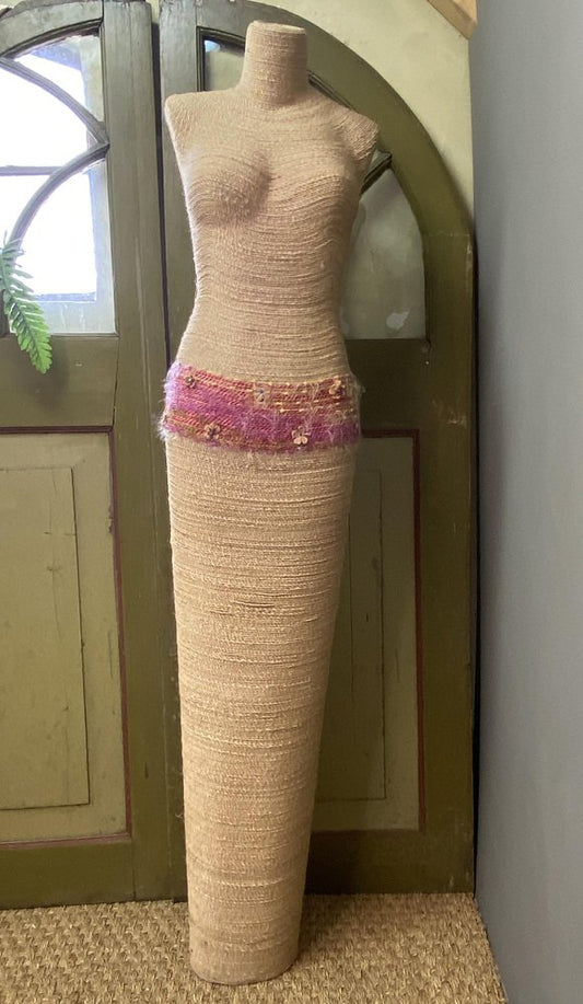 French Vintage Jute Mannequin, 1970s