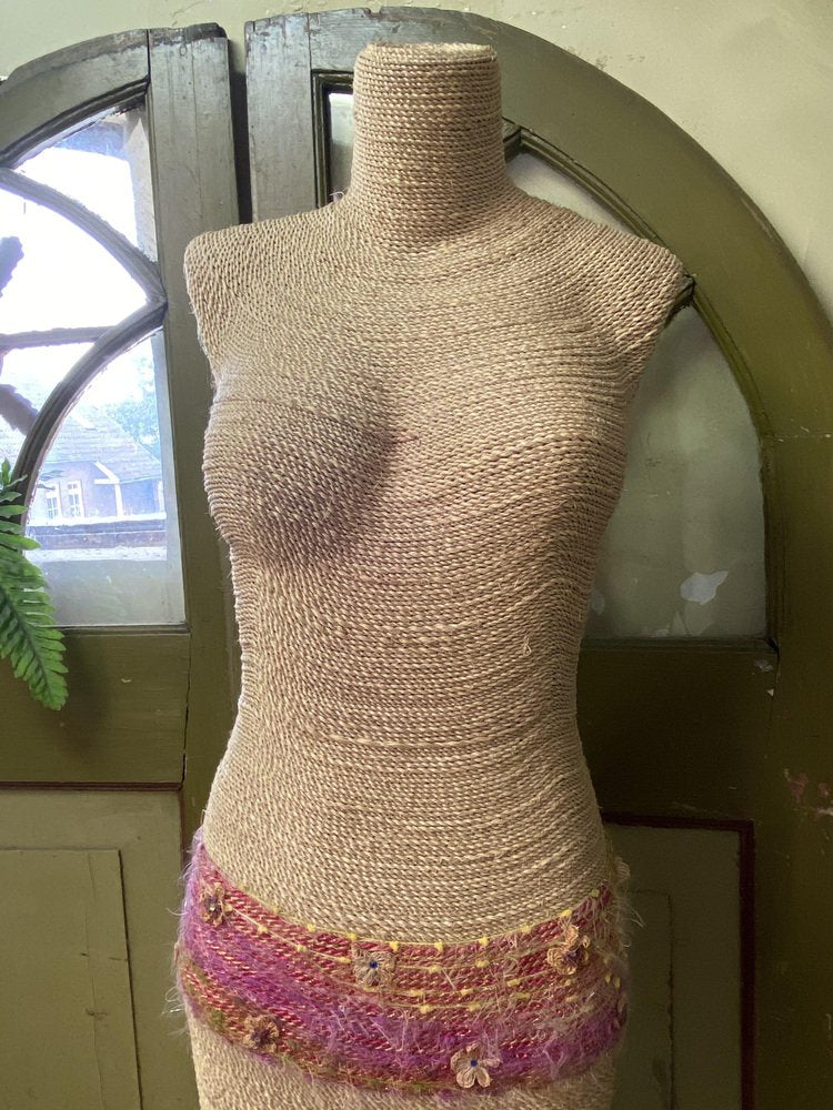 French Vintage Jute Mannequin, 1970s