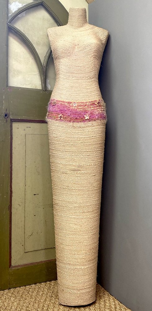 French Vintage Jute Mannequin, 1970s