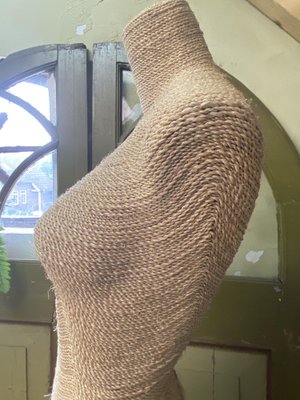 French Vintage Jute Mannequin, 1970s-WZZ-1337947