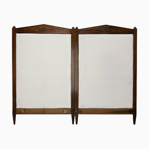 French Walnut Headboards with Marquetry Directoire Period, 1800s, Set of 2-RIU-1425747