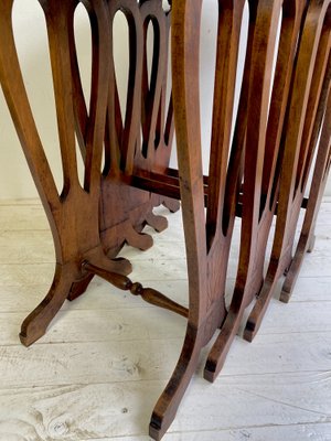 French Walnut Nesting Tables 1920s, Set of 4-WZZ-971108