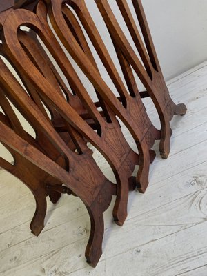 French Walnut Nesting Tables 1920s, Set of 4-WZZ-971108