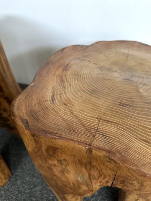 French Walnut Side Tables, 1960s, Set of 2-FUE-1754626