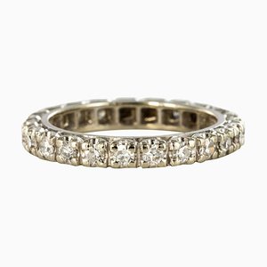 French White Gold Claws Wedding Ring, 1960s-OLU-896170