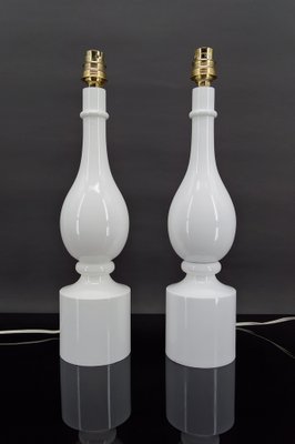 French White Lamps by Philippe Capelle, 1970, Set of 2-XNH-1804479