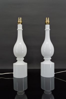 French White Lamps by Philippe Capelle, 1970, Set of 2-XNH-1804479