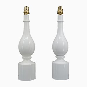 French White Lamps by Philippe Capelle, 1970, Set of 2-XNH-1804479