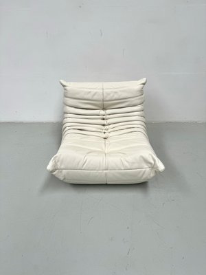 French White Leather Togo Lounge Chair by Michel Ducaroy for Ligne Roset, 1970s-XLZ-1948861