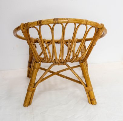 French Wicker Children's Chair, 1960s-RIU-1706820