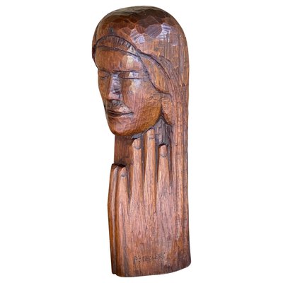 French Wood Sculpture, 1950s-UR-964023