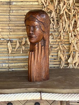 French Wood Sculpture, 1950s-UR-964023