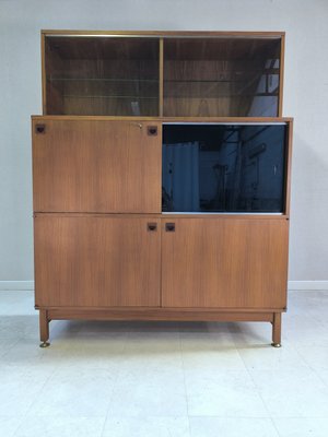 French Wooden Secretary by André Monpoix for Meubles TV, 1960s-HKW-2021326