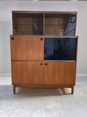 French Wooden Secretary by André Monpoix for Meubles TV, 1960s-HKW-2021326