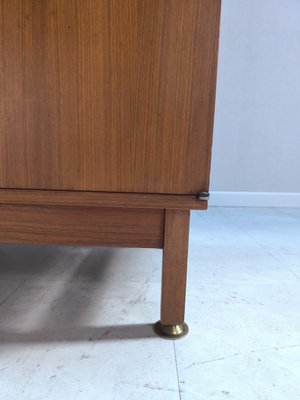 French Wooden Secretary by André Monpoix for Meubles TV, 1960s-HKW-2021326