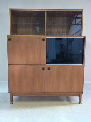 French Wooden Secretary by André Monpoix for Meubles TV, 1960s-HKW-2021326