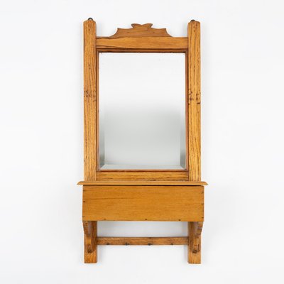 French Wooden Shaving Cabinet with Mirror, 1890s-YSY-2024689